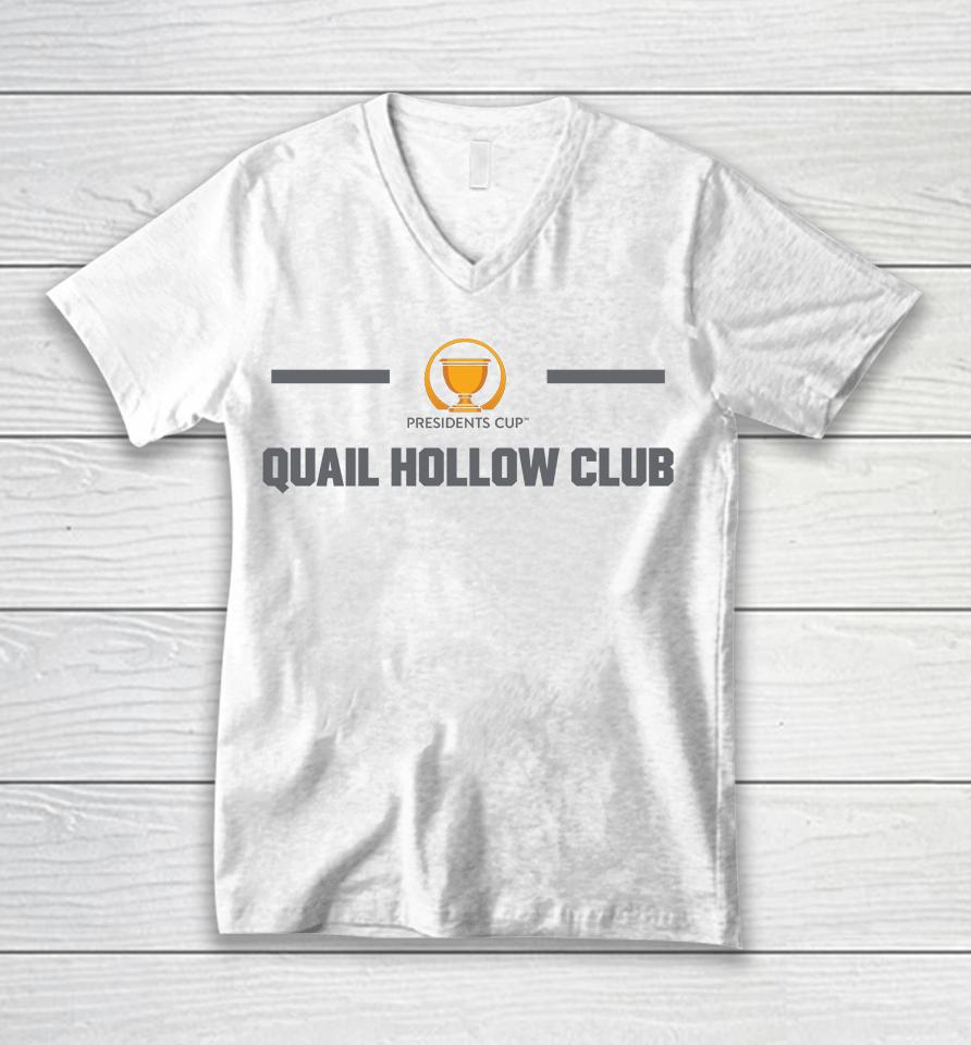 Presidents Cup Quail Hollow Club 2022 Unisex V-Neck T-Shirt