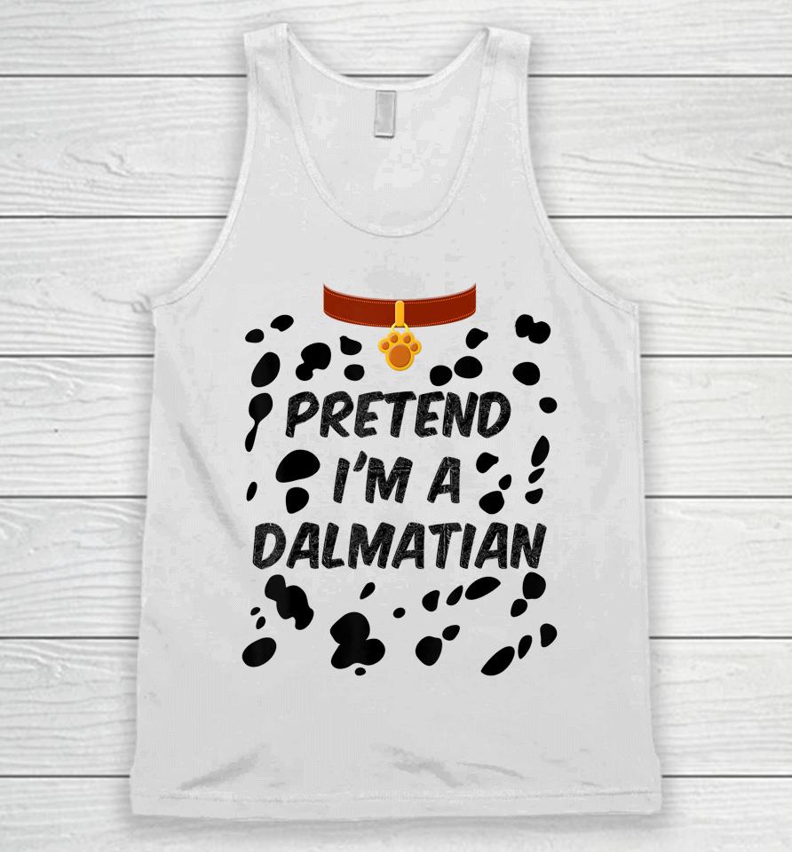 Pretend I'm A Dalmatian Dog Halloween Unisex Tank Top