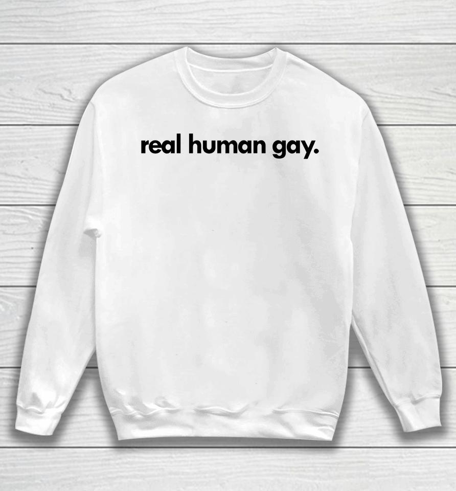 Pride Socks Merch Real Human Gay Sweatshirt