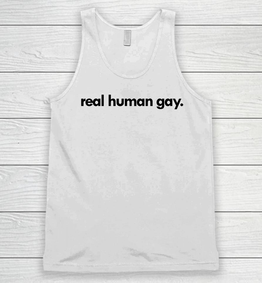 Pride Socks Merch Real Human Gay Unisex Tank Top