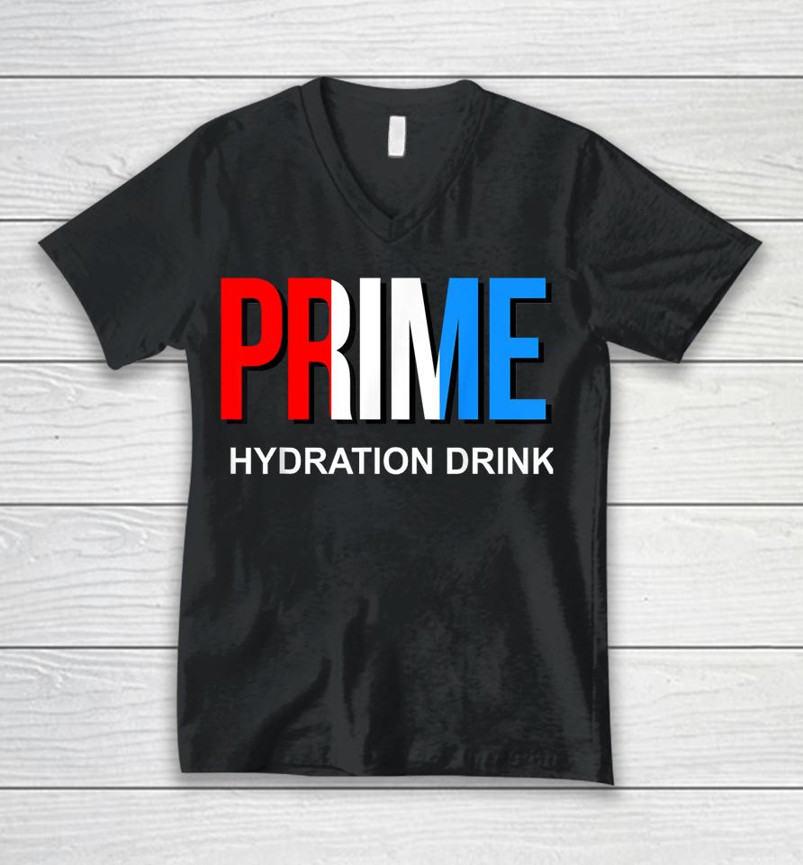 Prime Hydration Drink Unisex V-Neck T-Shirt