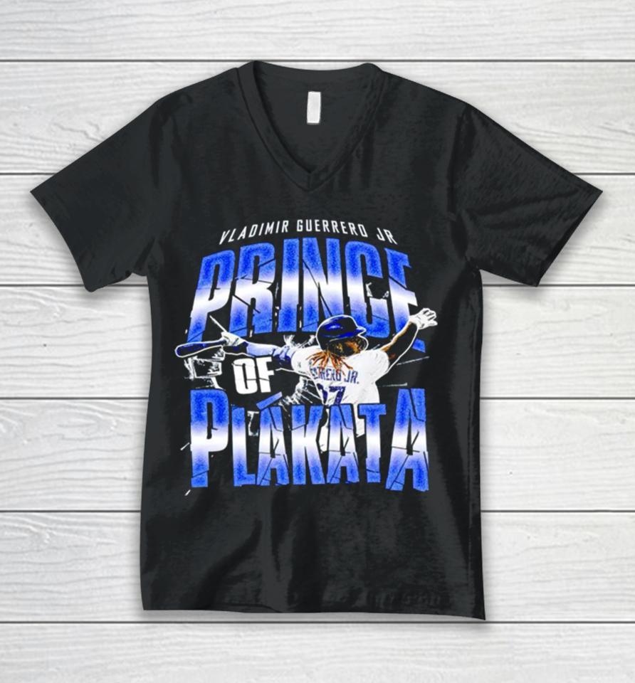 Prince Of Plakata Vladimir Guerrero Jr Unisex V-Neck T-Shirt