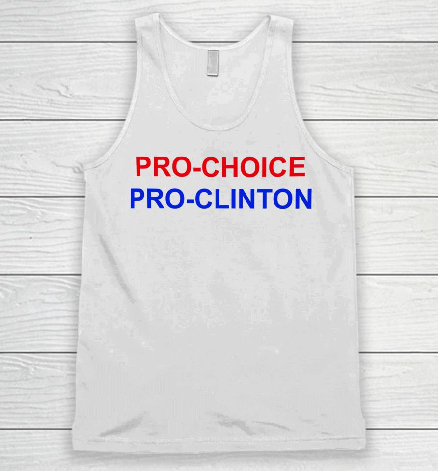 Pro Choice Pro Clinton Unisex Tank Top
