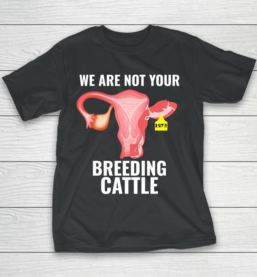 Pro Choice Women's Rights We Are Not Cattle Youth T-Shirt