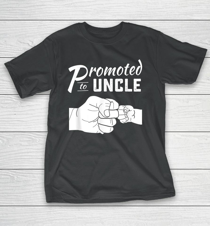 Promoted To Uncle Baby Announcement T-Shirt