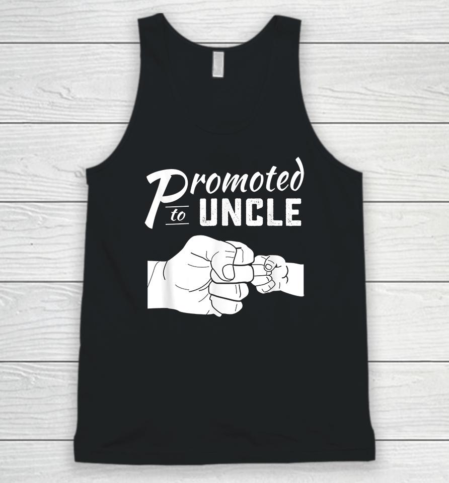 Promoted To Uncle Baby Announcement Unisex Tank Top