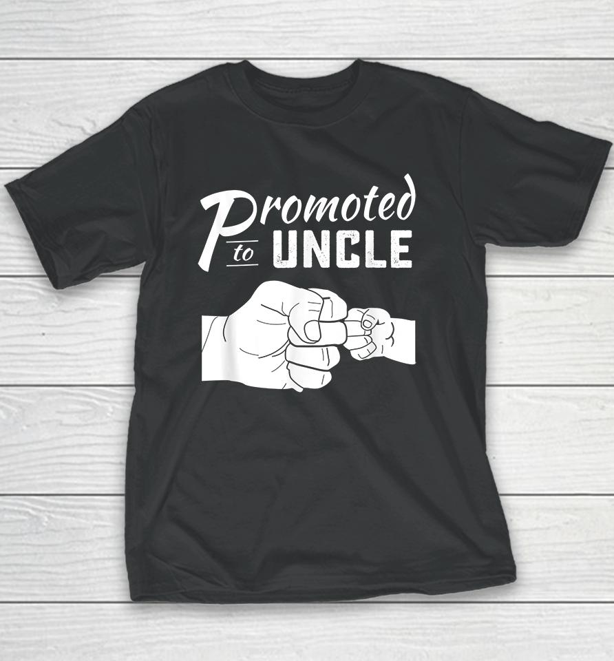 Promoted To Uncle Baby Announcement Youth T-Shirt