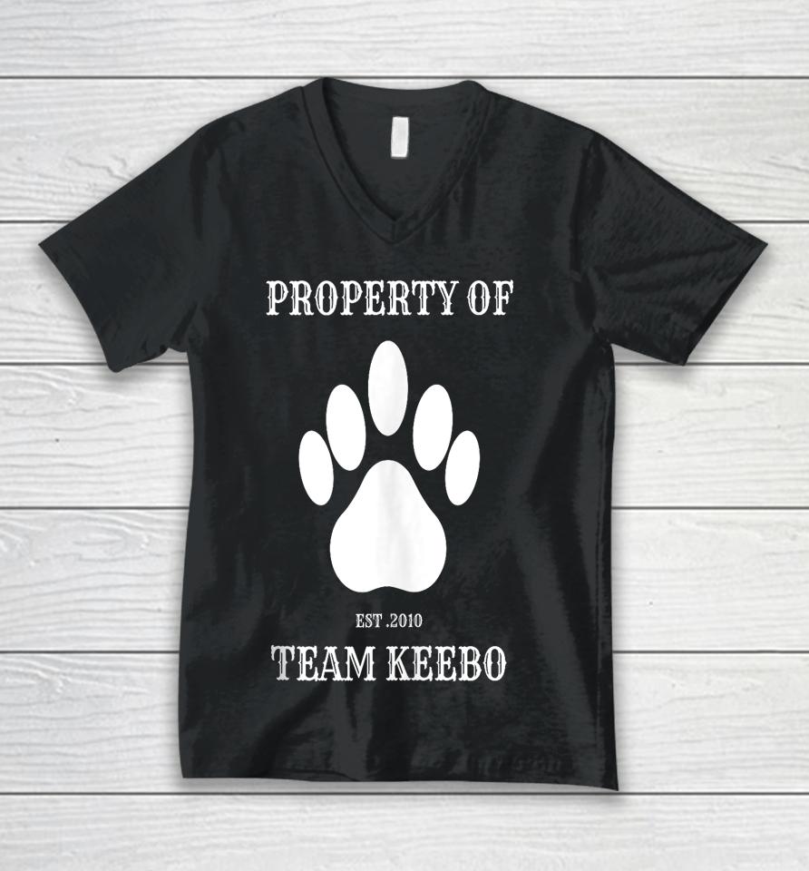 Property Of Est. 2010 Team Keebo Unisex V-Neck T-Shirt