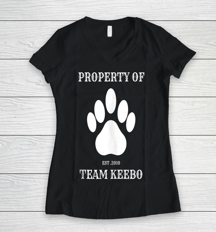 Property Of Est. 2010 Team Keebo Women V-Neck T-Shirt
