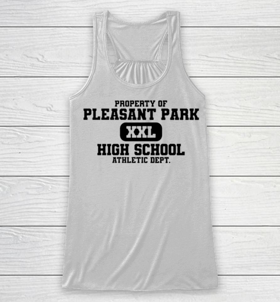 Property Of Pleasant Park Xxl High School Racerback Tank