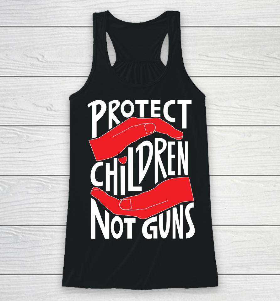 Protect Children Not Guns Racerback Tank