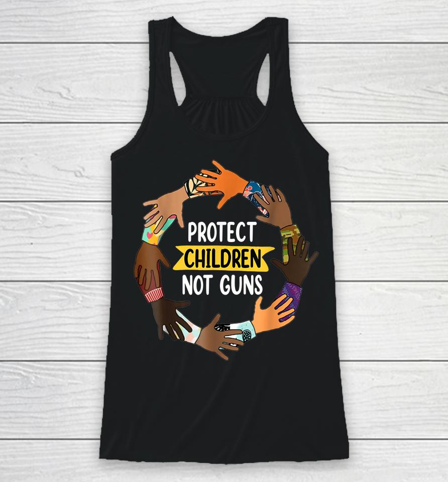 Protect Children Not Guns Wear Orange Day Racerback Tank