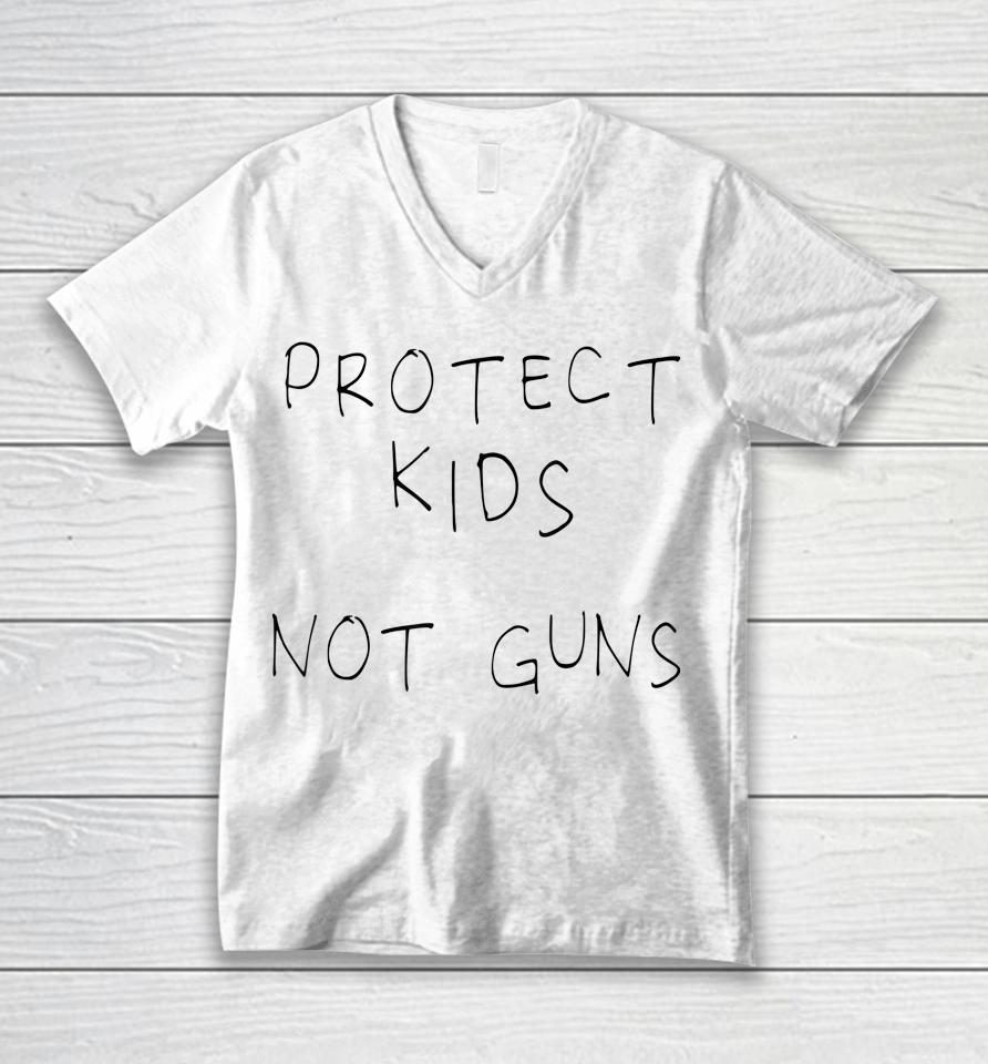 Protect Kids Not Guns Unisex V-Neck T-Shirt