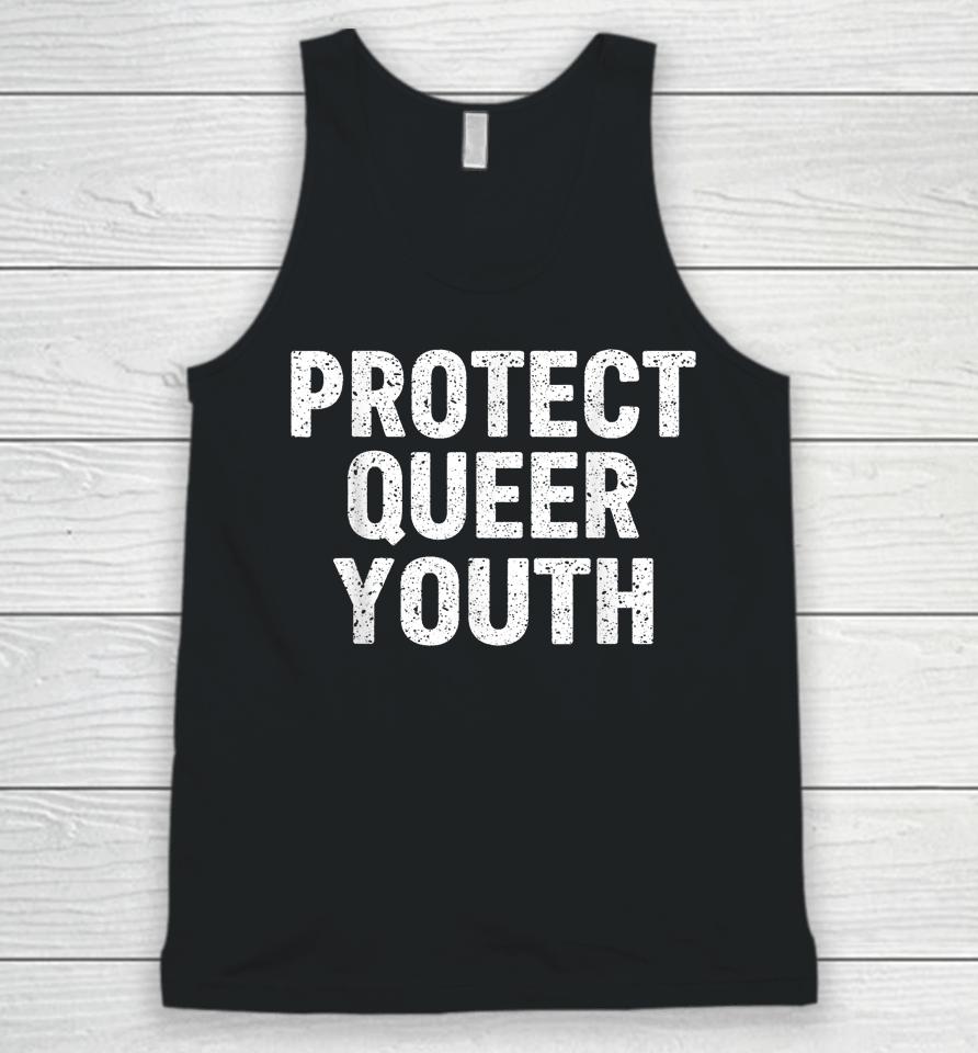 Protect Queer Youth Lgbt Flag Gay Pride Month Support Lgbtq Unisex Tank Top