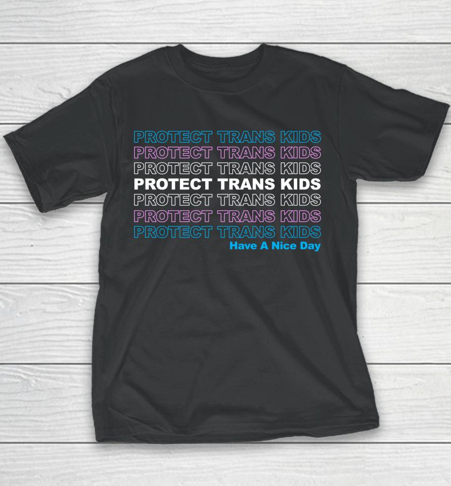 Protect Trans Kids Lgbtq Ally Trans Live Matter Pride Flag Youth T-Shirt