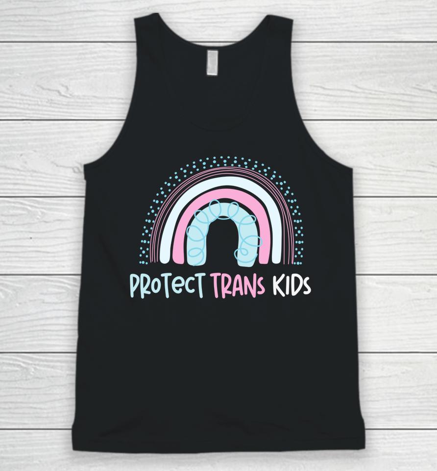Protect Trans Kids Rainbow Unisex Tank Top