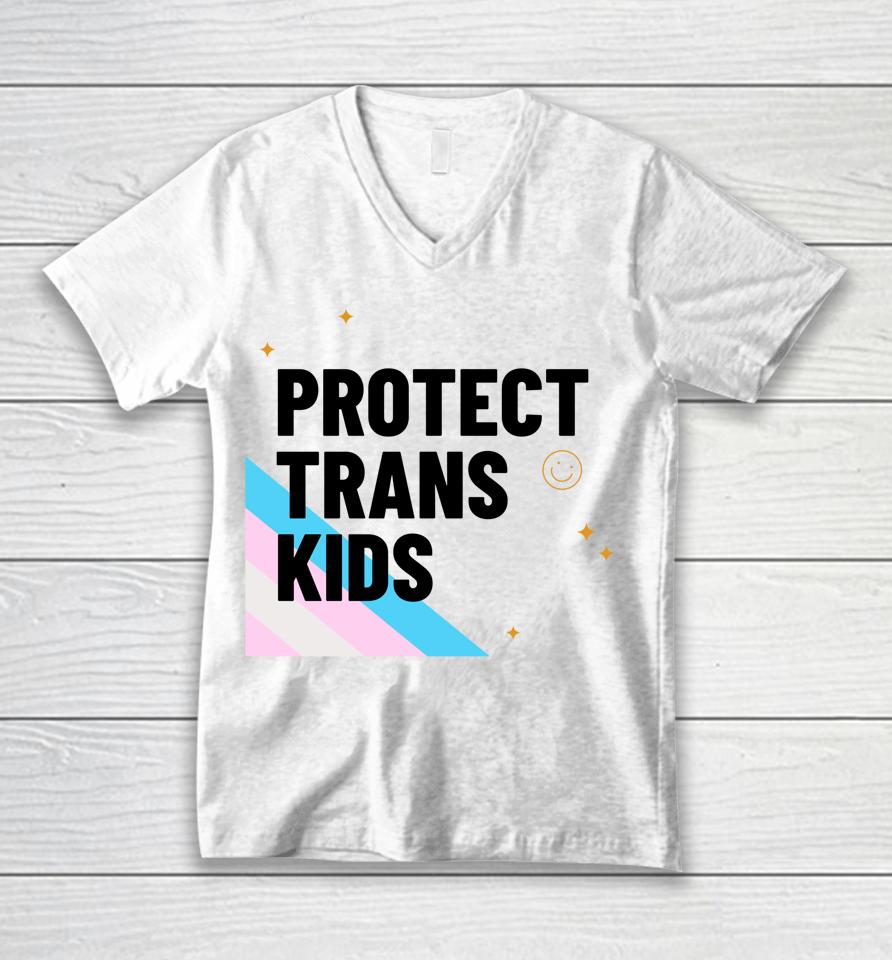 Protect Trans Kids Transgender Lives Matter Pride Month Unisex V-Neck T-Shirt
