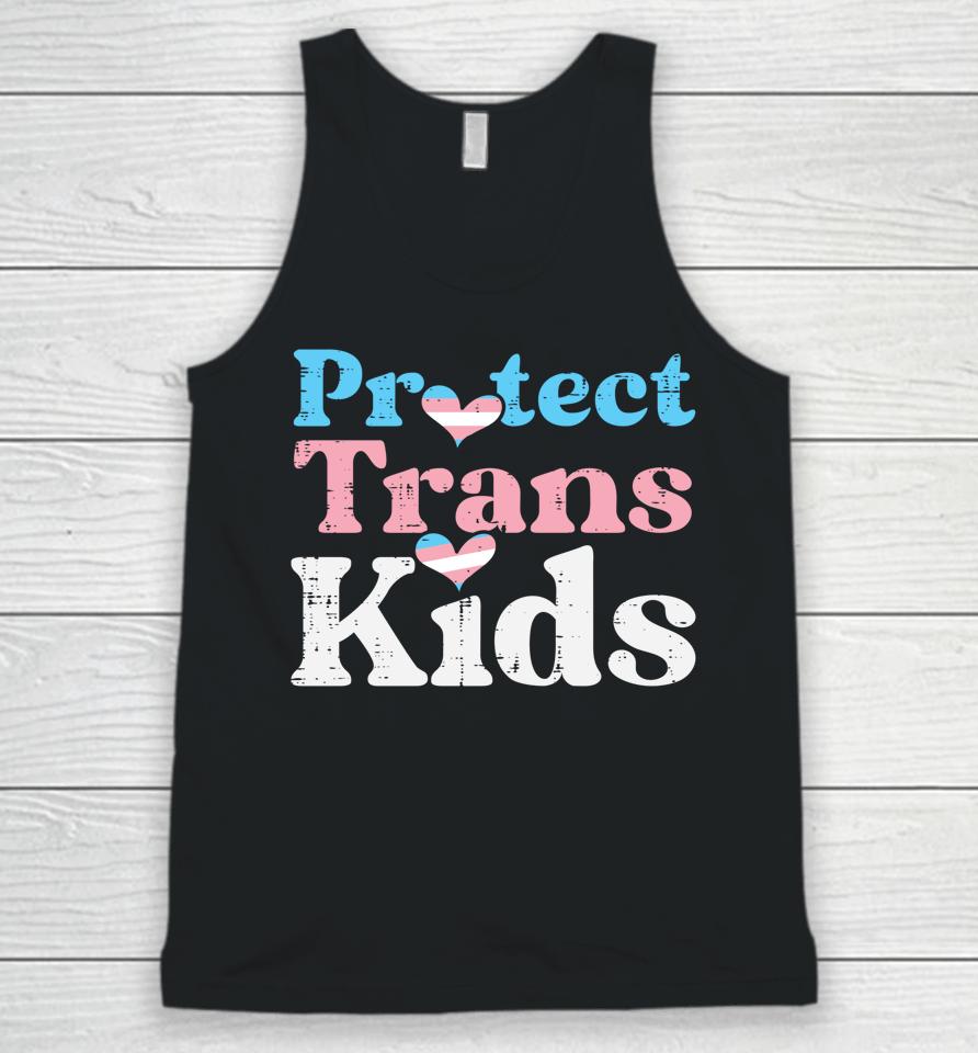 Protect Trans Kids Transgender Pride Flag Lgbt Unisex Tank Top