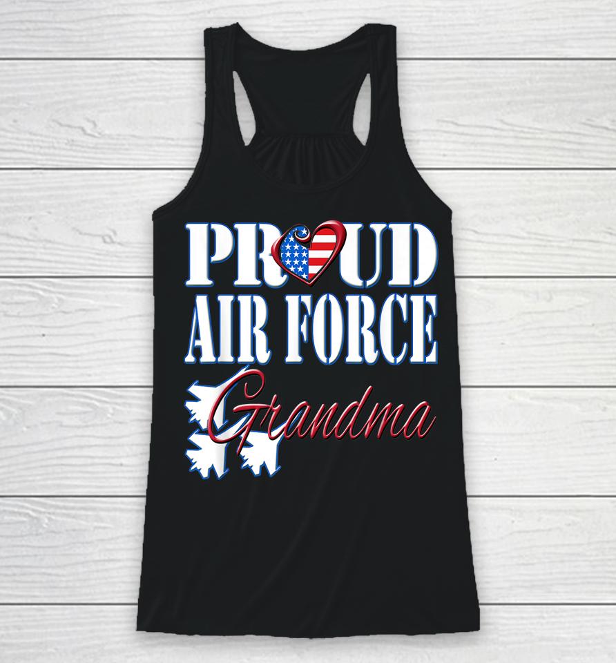 Proud Air Force Grandma Racerback Tank