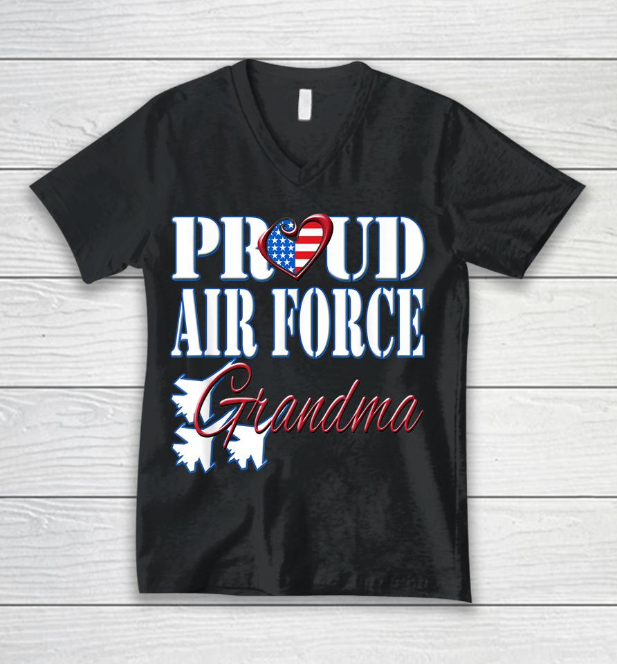 Proud Air Force Grandma Unisex V-Neck T-Shirt