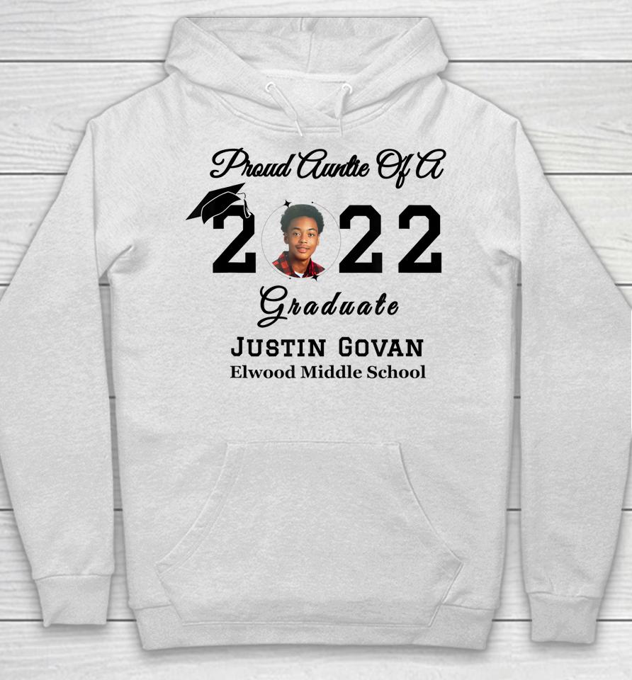 Proud Auntie Of A 2022 Grad Personal Pic Black Hoodie