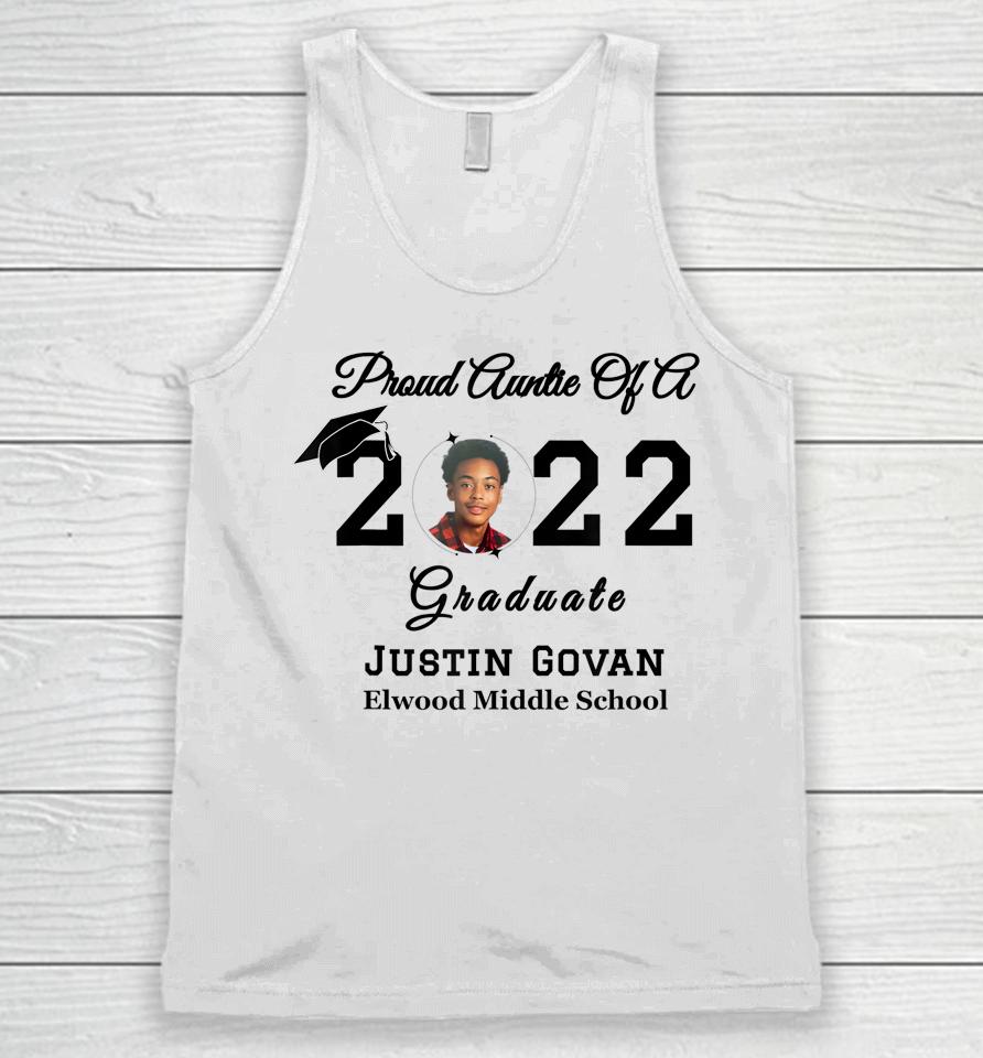 Proud Auntie Of A 2022 Grad Personal Pic Black Unisex Tank Top
