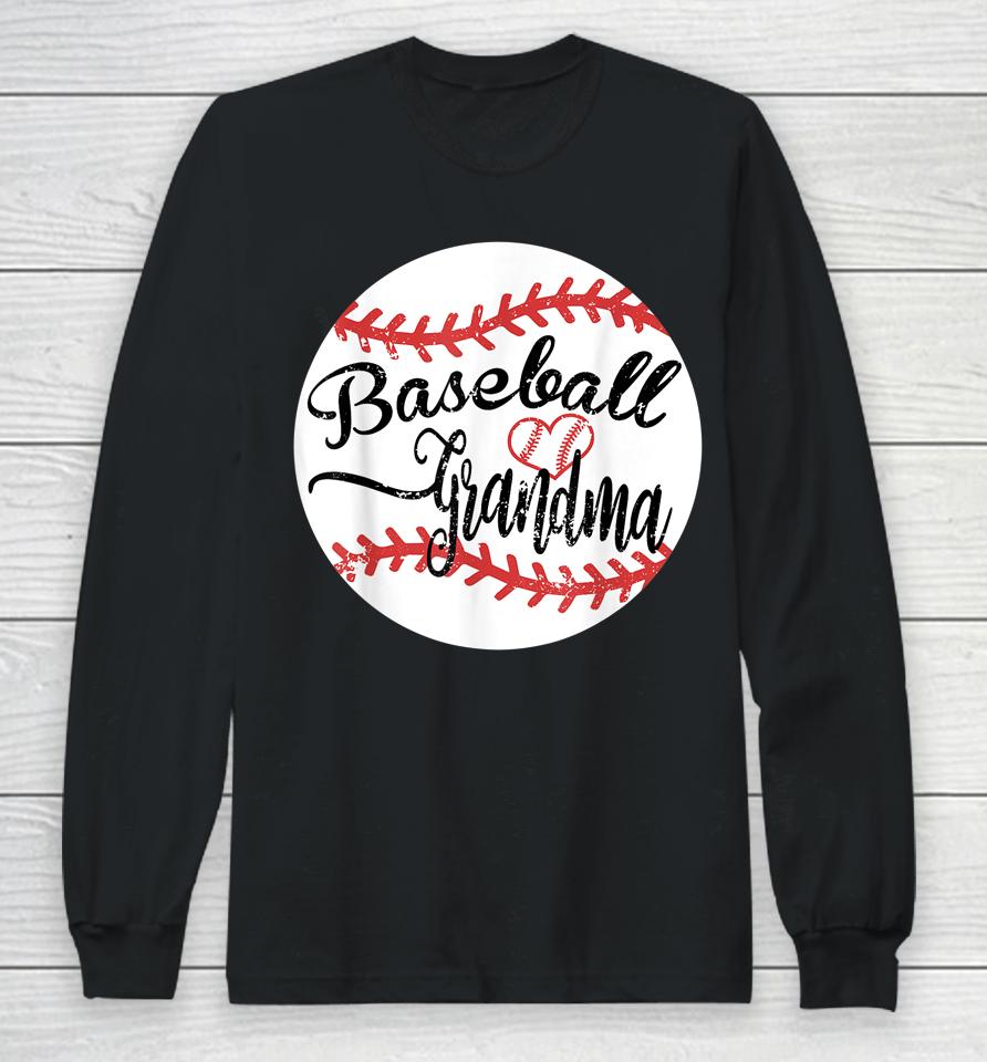 Proud Baseball Grandma Long Sleeve T-Shirt