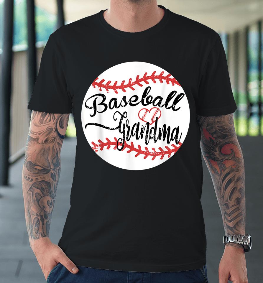 Proud Baseball Grandma Premium T-Shirt