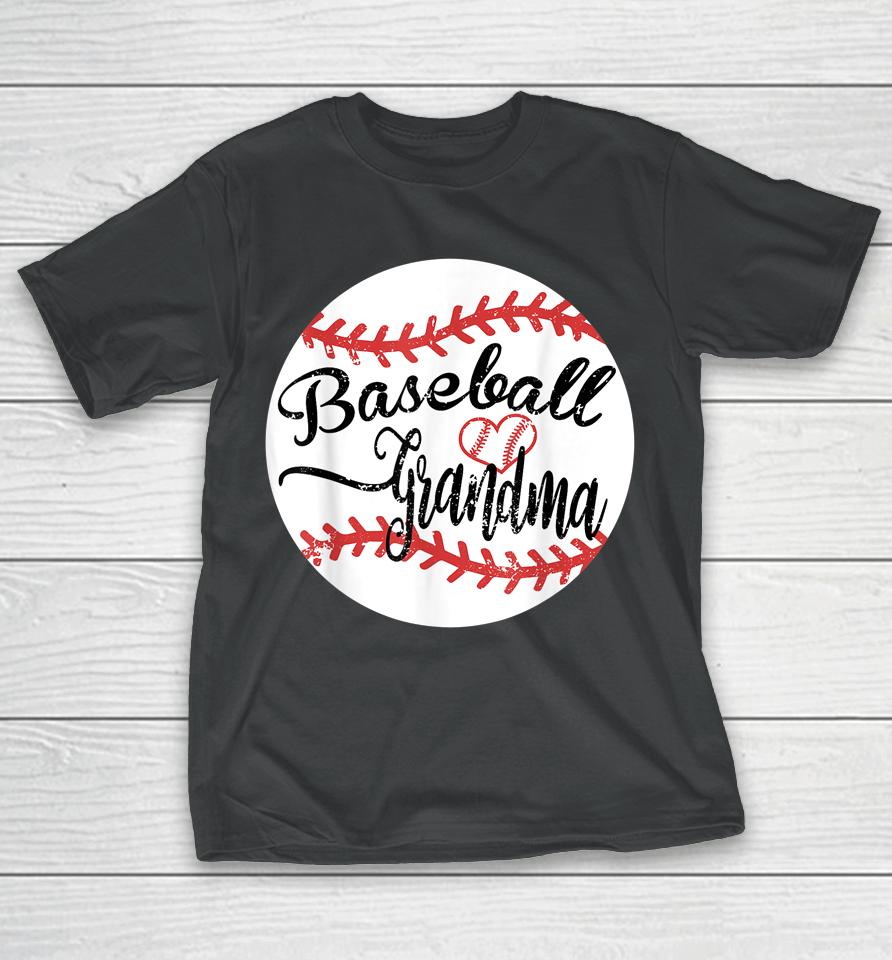 Proud Baseball Grandma T-Shirt