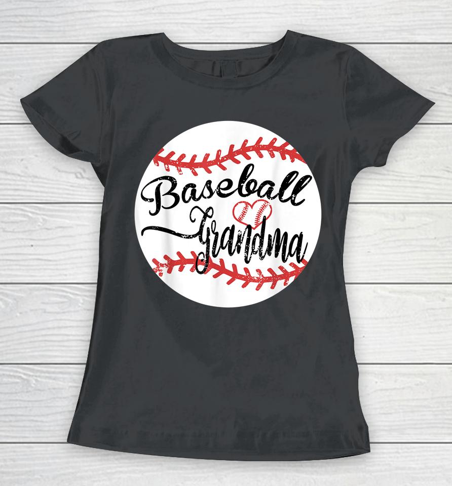 Proud Baseball Grandma Women T-Shirt