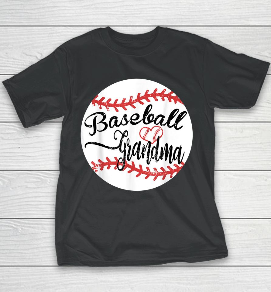 Proud Baseball Grandma Youth T-Shirt