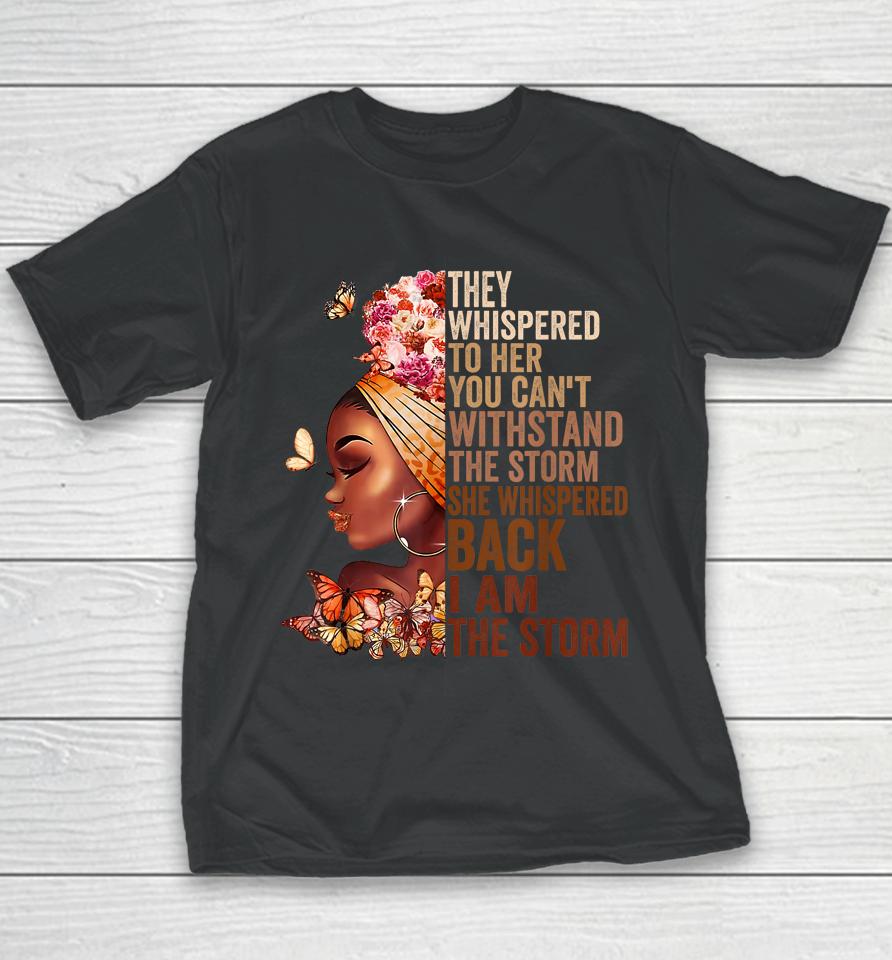 Proud Black African American Ladies Black History Month Youth T-Shirt