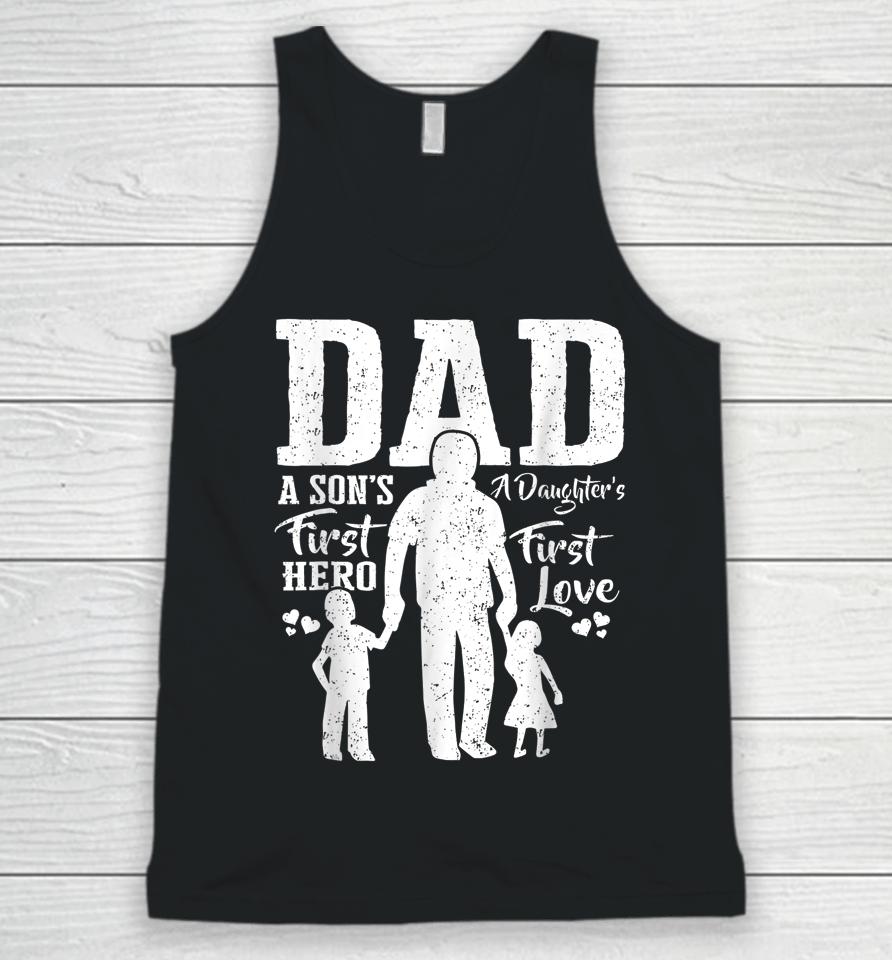 Proud Dad Of Twins  Best Fathers Day Gift From Son Unisex Tank Top