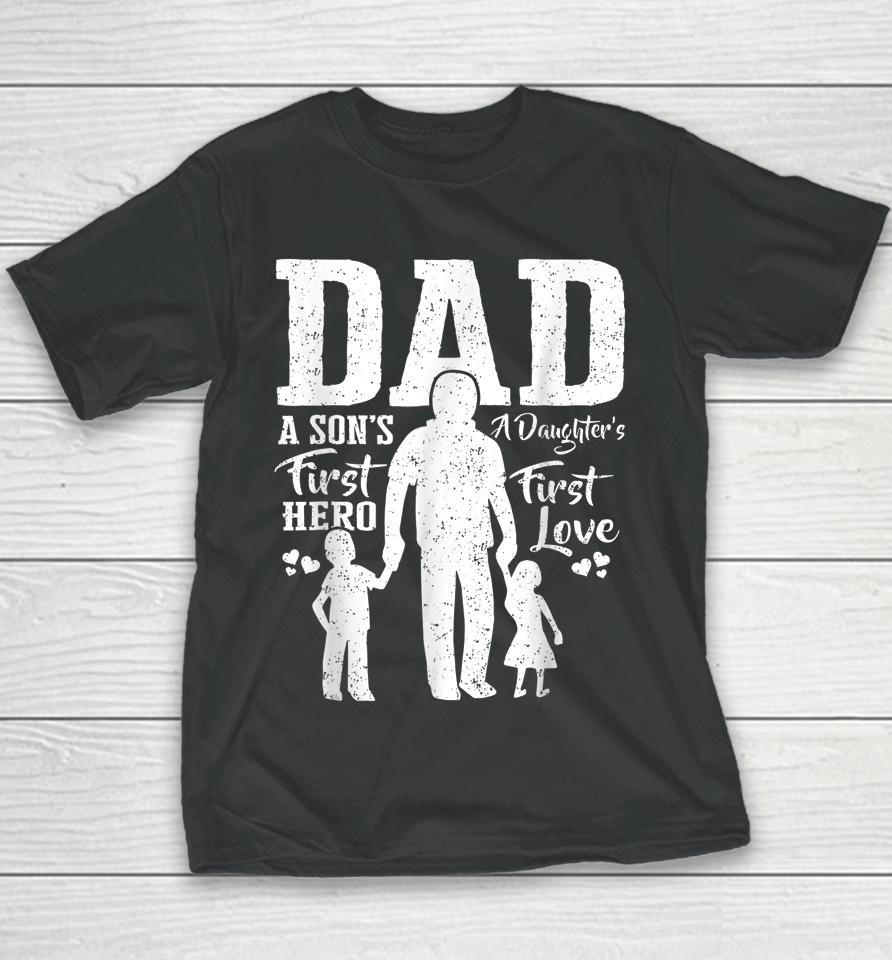 Proud Dad Of Twins  Best Fathers Day Gift From Son Youth T-Shirt