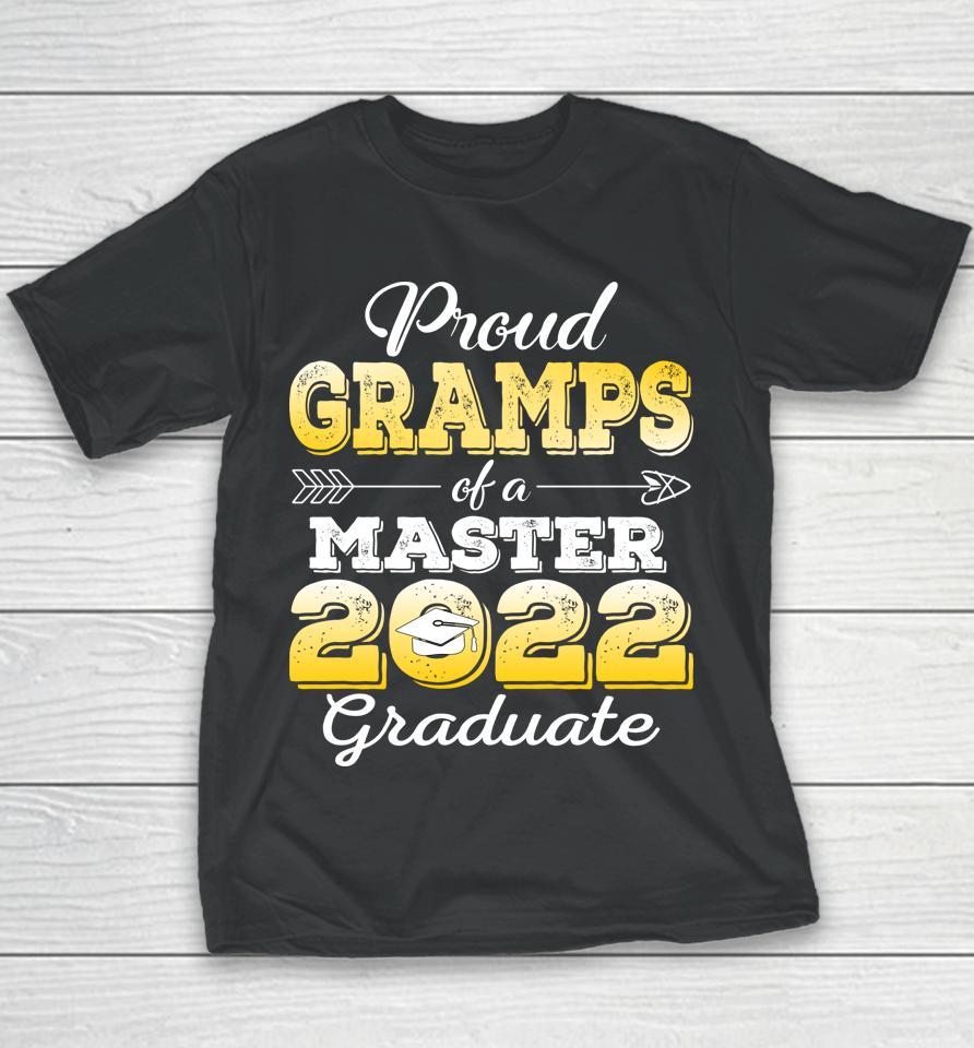 Proud Gramps Of 2022 Class Master Graduate Family Youth T-Shirt