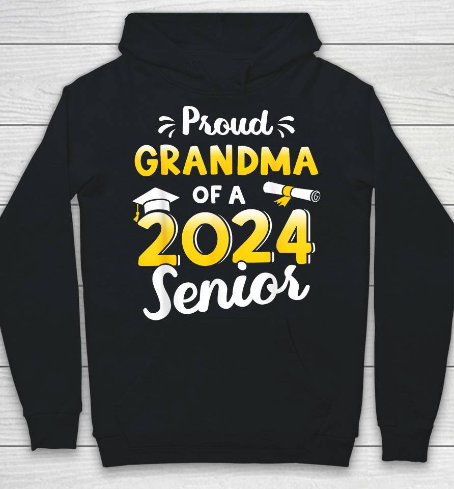 Proud Grandma Of A Graduation Class Of 2024 Senior Graduate Hoodie