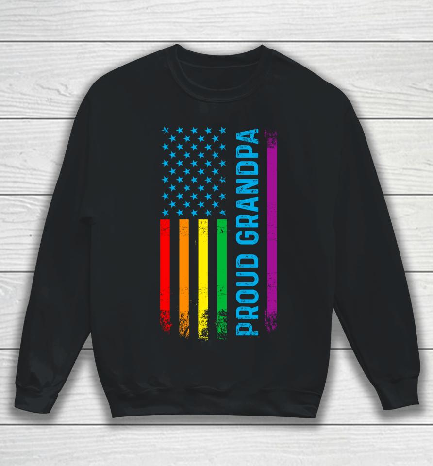 Proud Grandpa Lgbt Lgbtq Gay Pride Rainbow Flag Sweatshirt