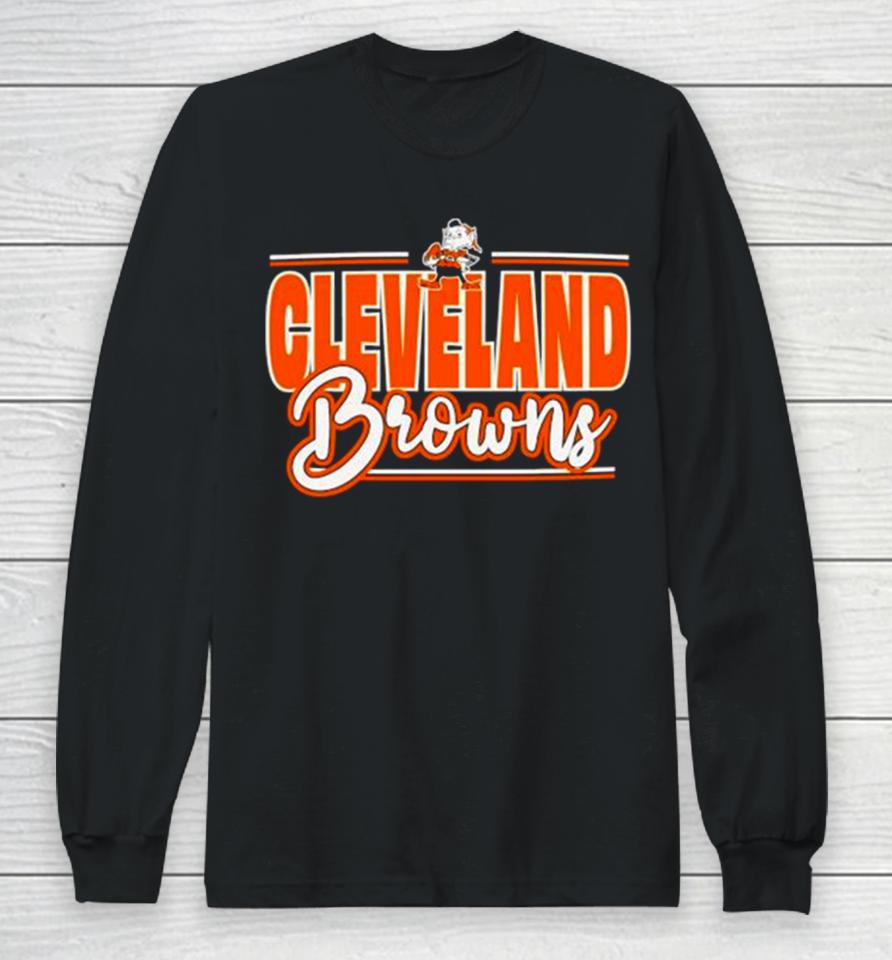 Proud Mascot Cleveland Browns Football Long Sleeve T-Shirt