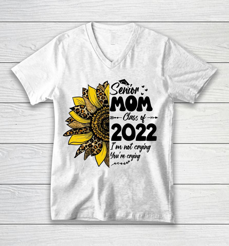 Proud Mom Of A 2022 Senior Graduation Mothers Day Unisex V-Neck T-Shirt