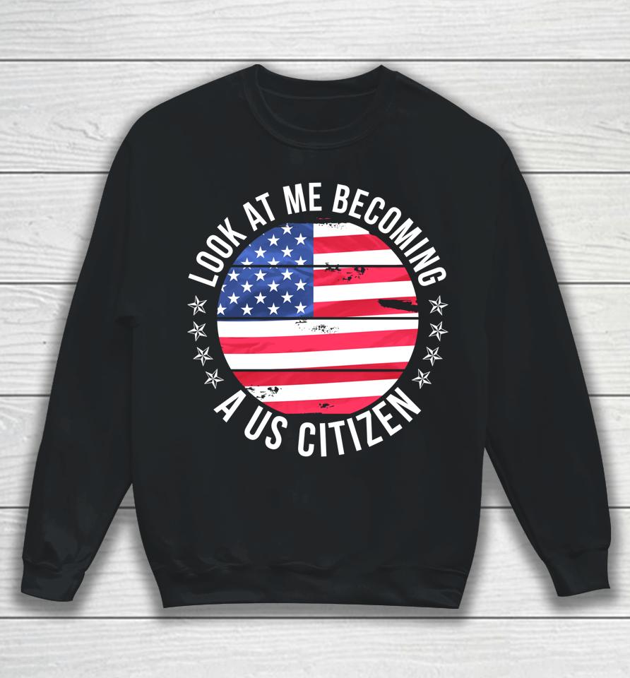 Proud New Us Citizen Funny Us Citizenship Sweatshirt
