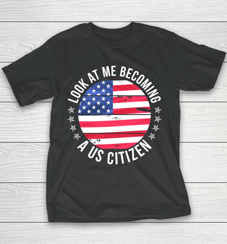 Proud New Us Citizen Funny Us Citizenship Youth T-Shirt