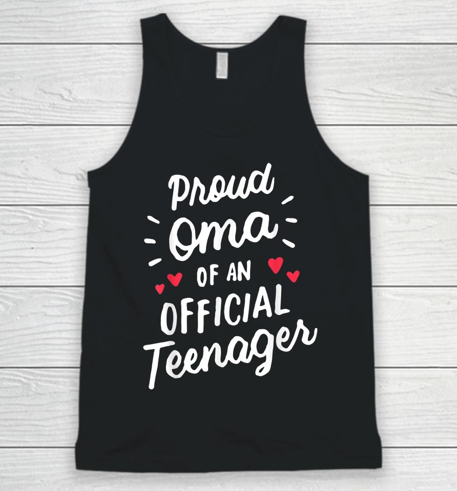 Proud Oma Of An Official Teenager 13Th Birthday Party Unisex Tank Top