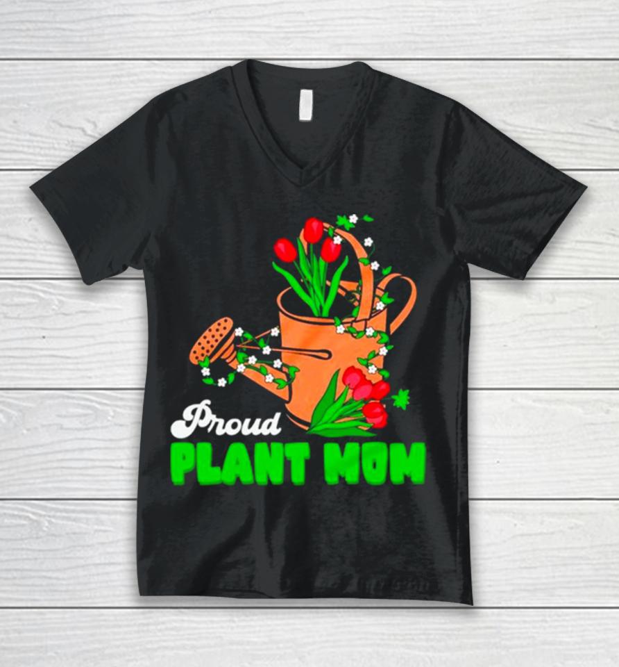 Proud Plant Mom Cute Plant Mom Unisex V-Neck T-Shirt