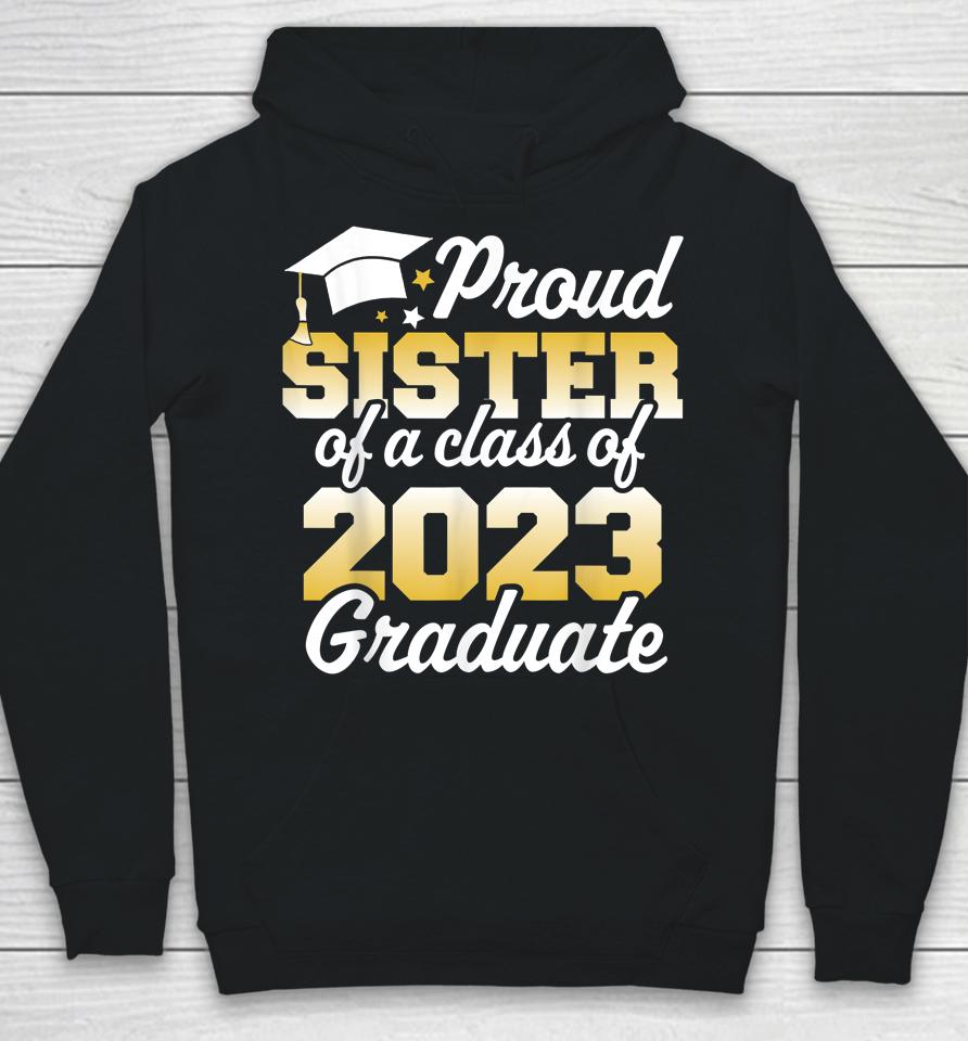 Proud Sister Of A Class Of 2023 Graduate Senior Family Hoodie