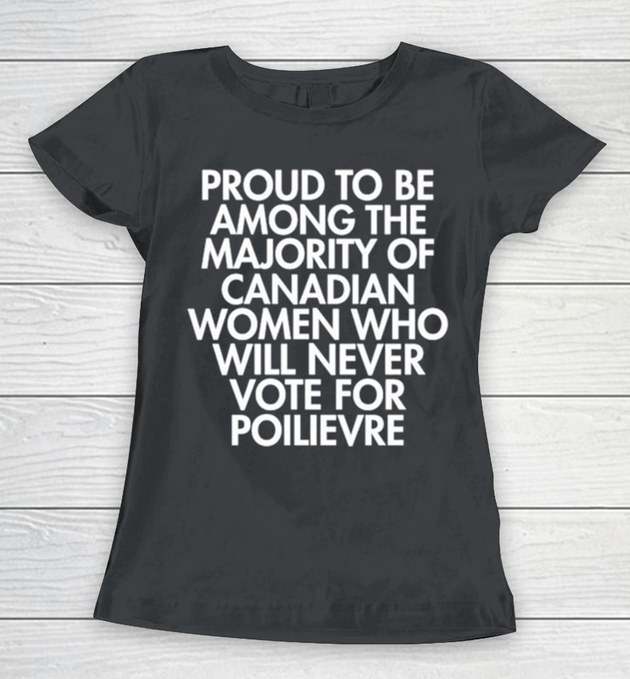 Proud To Be Among The Majority Of Canadian Women Who Women T-Shirt