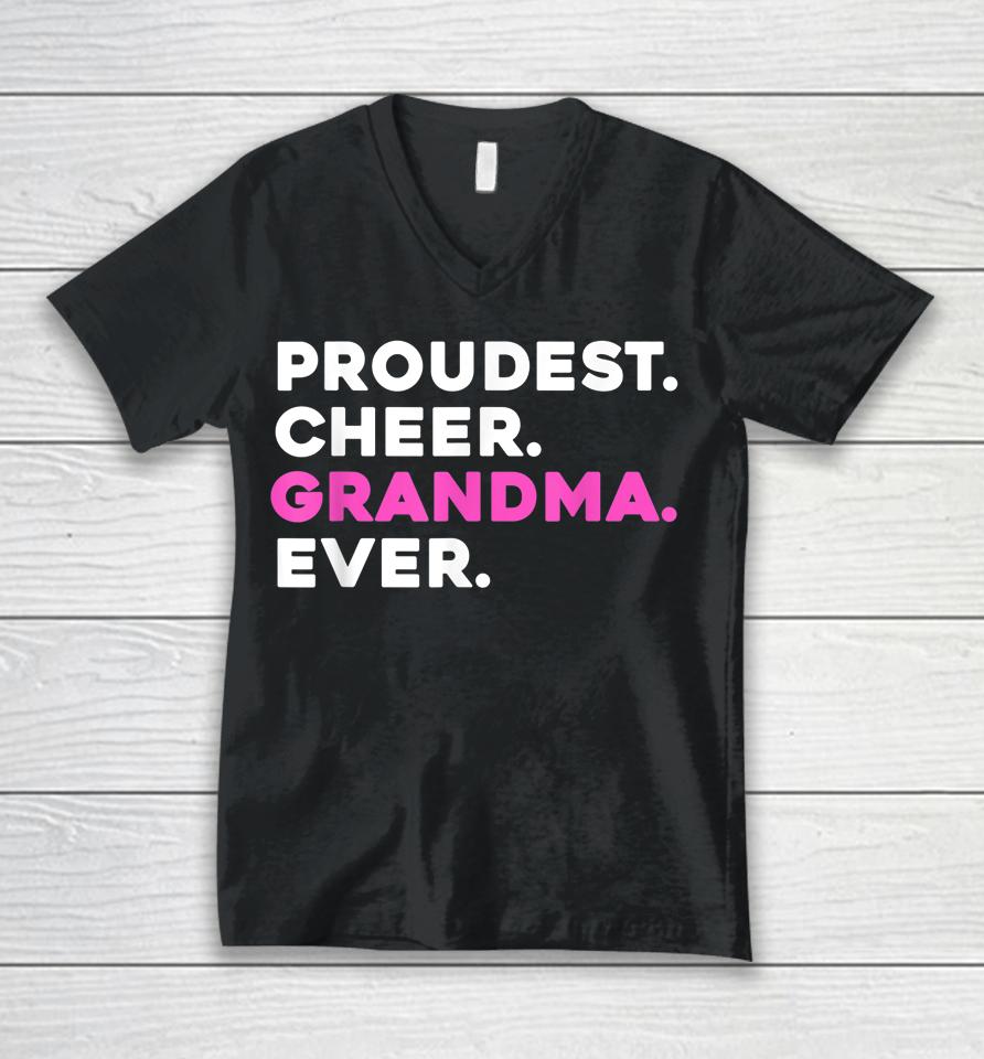 Proudest Cheer Grandma Ever Unisex V-Neck T-Shirt