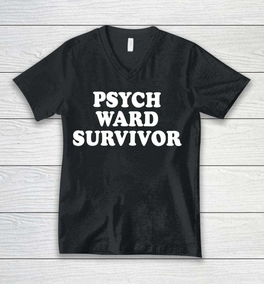 Psych Ward Survivor Unisex V-Neck T-Shirt