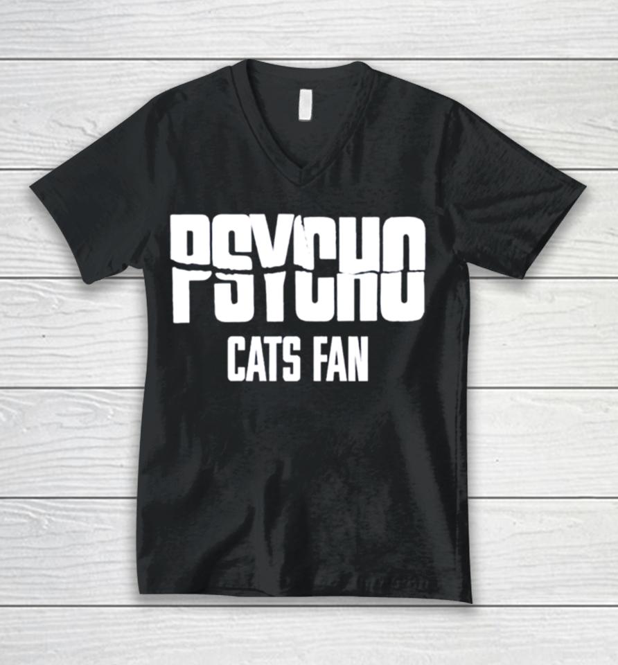 Psycho Cats Fan Unisex V-Neck T-Shirt