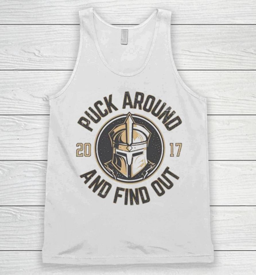 Puck Around And Find Out Vegas Golden Knights Unisex Tank Top