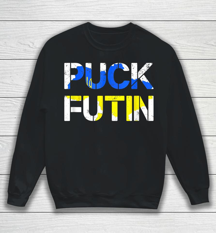 Puck Futin Funny Fuck Putin Sweatshirt